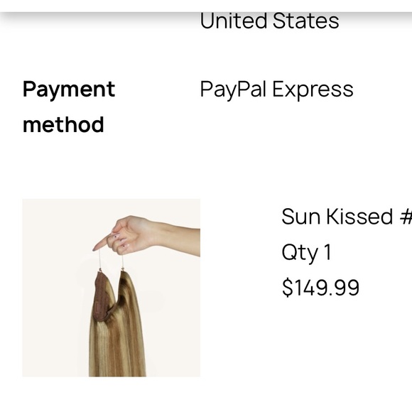 Zala Human Hair Halo Extensions 16” 130g Sunkissed w/Tournaline Red toner - Picture 5 of 6